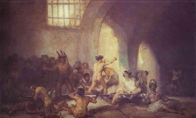 Francisco Jose de Goya The Madhouse. France oil painting art